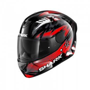 Cască moto Shark D-Skwal 2 Penxa - Black/Grey/Red