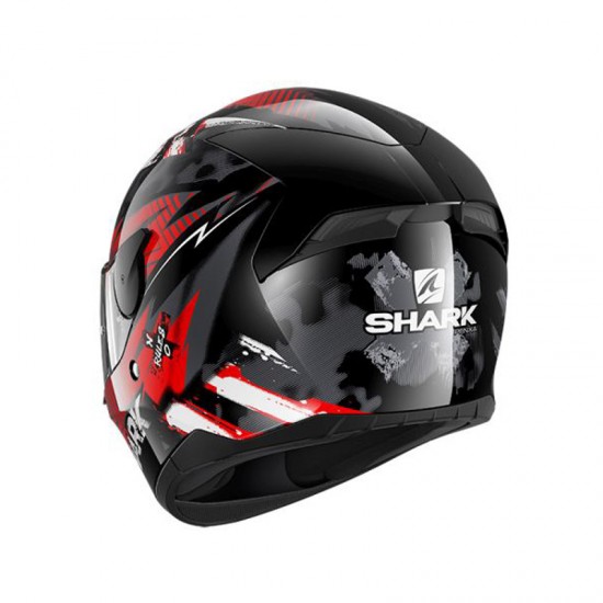 Cască moto Shark D-Skwal 2 Penxa - Black/Grey/Red