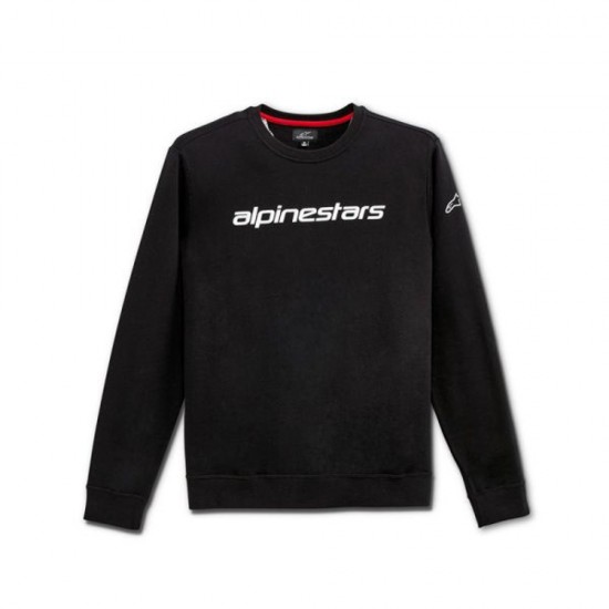 Bluză cu mânecă lungă - Alpinestars LINEAR CREW - White/Black Bluză cu mânecă lungă - Alpinestars LINEAR CREW - White/Black