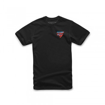 Tricou cu mânecă scurtă - Alpinestars RACING THEN - Black