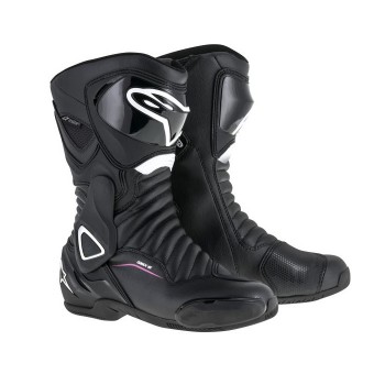 Cizme moto Racing Alpinestars STELLA SMX-6 V2 DRYSTAR - White/Black/Fuchsia