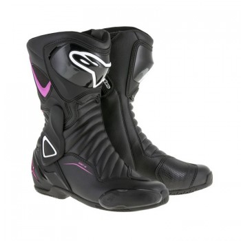 Cizme moto damă Alpinestars Stella SMX-6 V2 Black/Fuchsia/White