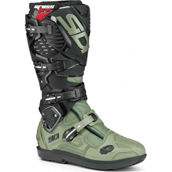Cizme moto MX/Enduro - Sidi Crossfire 3 SRS Army/Black 24