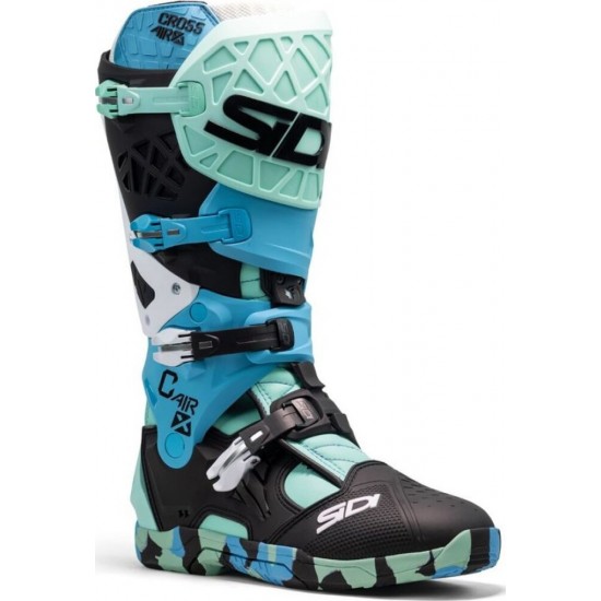 Cizme moto MX/Enduro - Sidi Crossair X Messy Cyan 25
