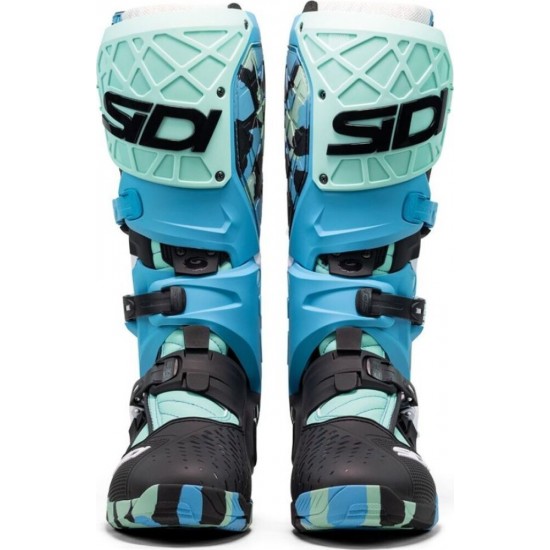 Cizme moto MX/Enduro - Sidi Crossair X Messy Cyan 25