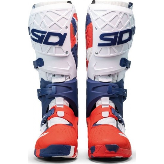 Cizme moto MX/Enduro - Sidi Crossair X White Navy Red 25
