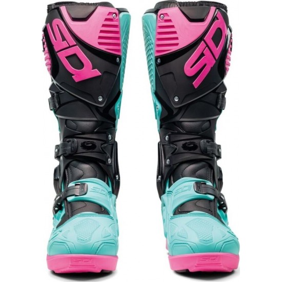 Cizme moto MX/Enduro - Sidi Crossfire 3 SRS Black Mint Pink 2025