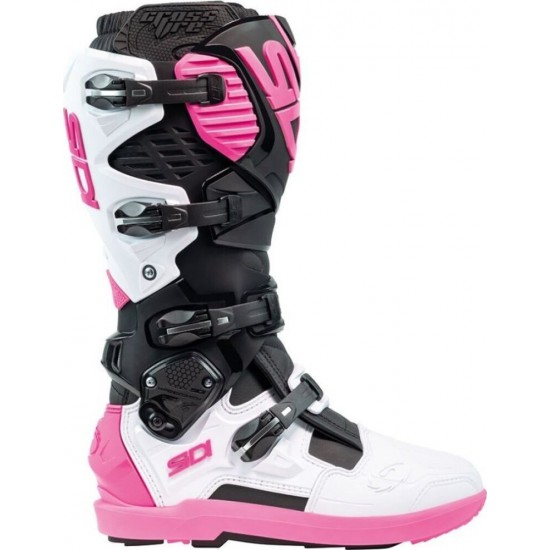 Cizme moto MX/Enduro - Sidi Crossfire 3 SRS Black White Pink 2025