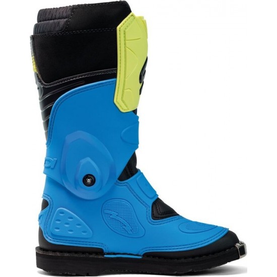 Cizme MX Enduro copii - Sidi Flame Light Blue Lime Black 2025