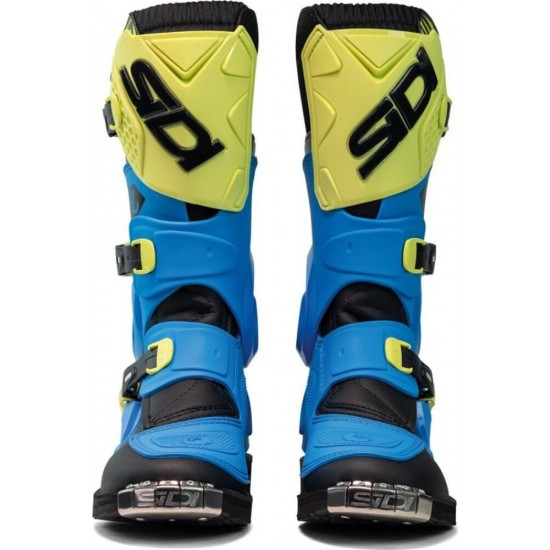 Cizme MX Enduro copii - Sidi Flame Light Blue Lime Black 2025