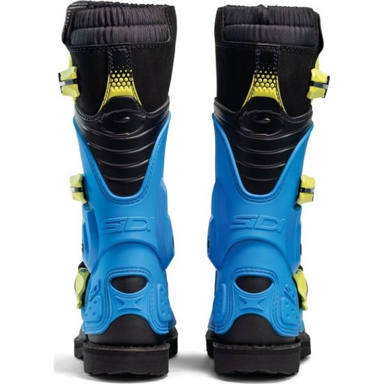 Cizme MX Enduro copii - Sidi Flame Light Blue Lime Black 2025