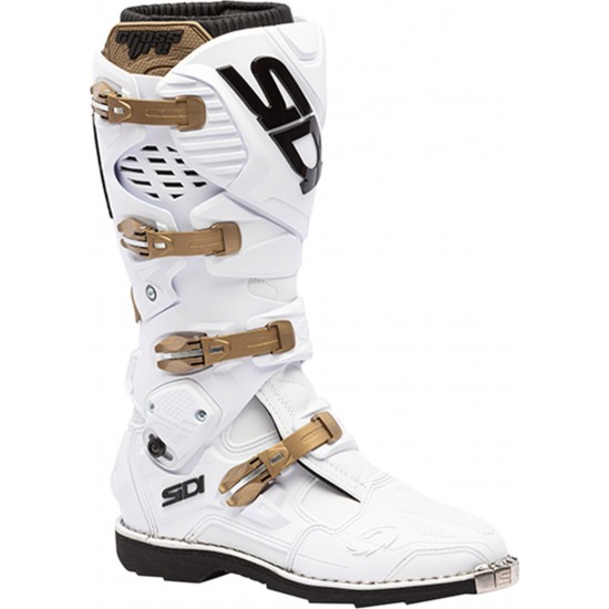 Cizme moto enduro - Sidi Crossfire 3 White/Bronze