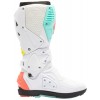 Cizme moto MX/Enduro - Sidi Crossfire 3 SRS White/Fluo Mint/Fluo Coral