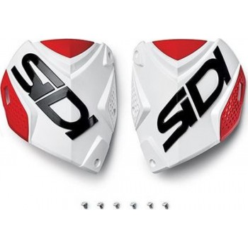 Sidi - Shin plate Crossfire2 alb-Red (132)
