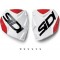 Sidi - Shin plate Crossfire2 alb-Red (132)