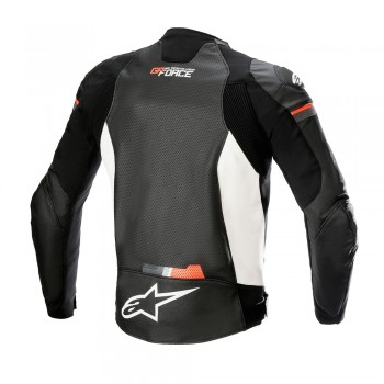 Geacă moto din piele - Alpinestars GP Force Airflow - Black/White/Red Fluo Geacă moto din piele - Alpinestars GP Force Airflow - Black/White/Red Fluo