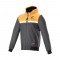 Hanorac moto cu protecții - Alpinestars Honda Chrome Street - Black/Melange/Orange Hanorac moto cu protecții - Alpinestars Honda Chrome Street - Black/Melange/Orange