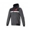 Hanorac moto cu protecții - Alpinestars Honda Chrome Street - Black/Melange/Red Hanorac moto cu protecții - Alpinestars Honda Chrome Street - Black/Melange/Red