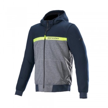 Hanorac moto cu protecții - Alpinestars Chrome Street - Dark Navy/Dark Gray/Melange Hanorac moto cu protecții - Alpinestars Chrome Street - Dark Navy/Dark Gray/Melange