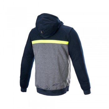 Hanorac moto cu protecții - Alpinestars Chrome Street - Dark Navy/Dark Gray/Melange Hanorac moto cu protecții - Alpinestars Chrome Street - Dark Navy/Dark Gray/Melange