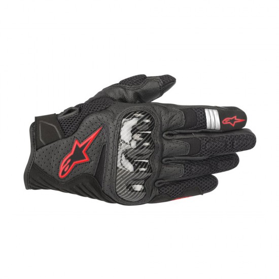 Mănuși moto Alpinestars SMX-1 Air V2 Black/Red/Fluo (ventilate)