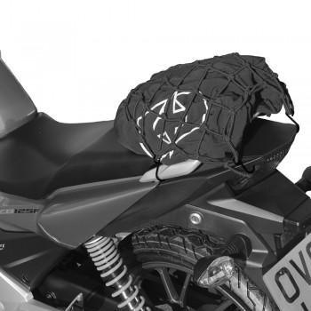 Plasă pentru bagaje moto - OXFORD Bright Net - Black/Reflective