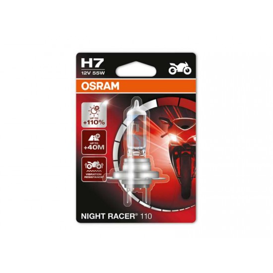 Bec moto H7 Osram Night Racer 110