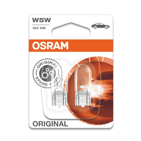 Becuri moto W5W Osram Original Line (set)