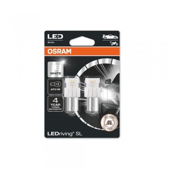 Becuri moto P21W LED - Osram LEDriving SL - Alb (set)