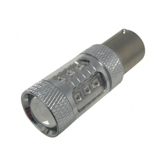 Bec moto LED P21W (roșu)