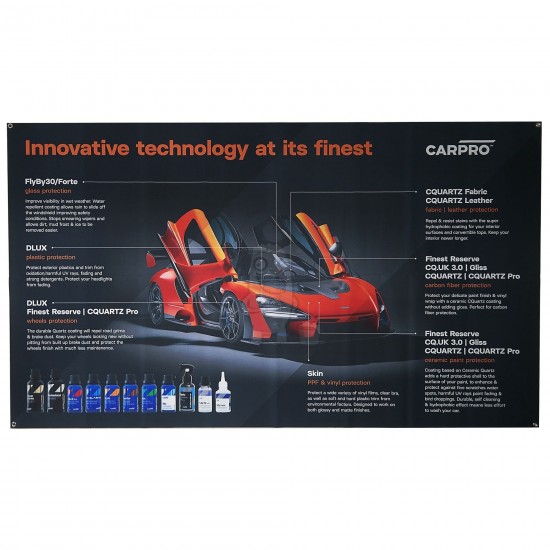CarPro Big Fabric Banner 210x150cm - Banner perete