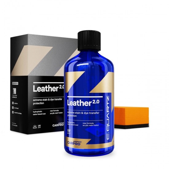 CarPro CQuartz Leather 2.0 coat - Protectie ceramica piele 30ml sau 50ml - diverse cantitati Kit 30ml
