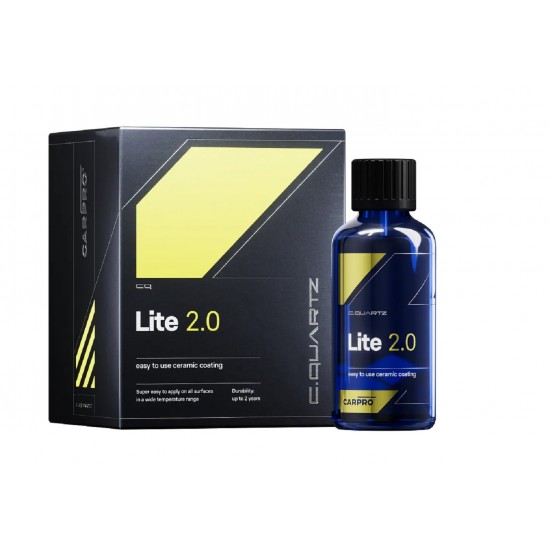 Protecție ceramică varianta 2.0 - CarPro CQuartz Lite 2.0 Ceramic Coating - 100ml