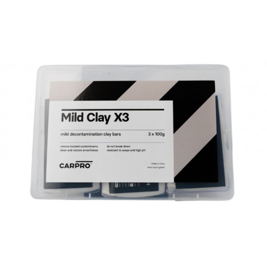 CarPro 3Clays - Set claybar - kit 3 argile decontaminare auto fina