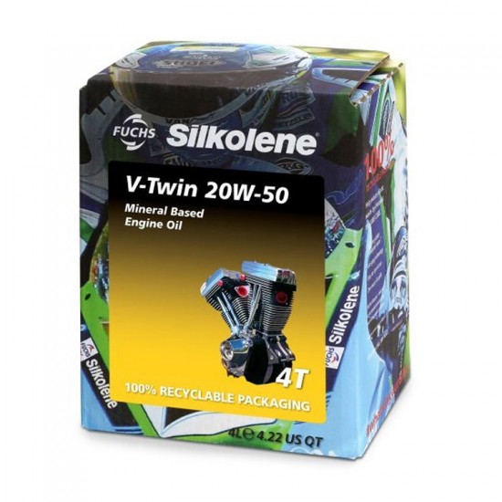 Ulei motor Silkolene V-Twin 20W50 4L