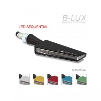 Semnalizatoare secvențiale Barracuda SQ-LED B-Lux Color (Set semnalizări moto)