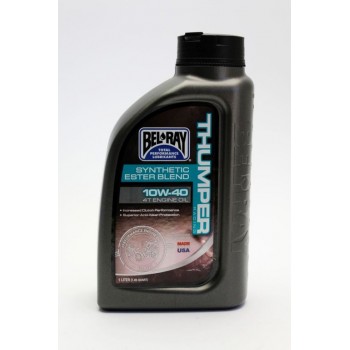 Ulei motor Bel-Ray THUMPER RACING SYNTHETIC ESTER BLEND 4T 10W40 - 1L Ulei motor Bel-Ray THUMPER RACING SYNTHETIC ESTER BLEND 4T 10W40 - 1L