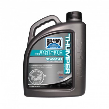 Ulei motor Bel-Ray THUMPER RACING SYNTHETIC ESTER BLEND 4T 15W50 - 4L Ulei motor Bel-Ray THUMPER RACING SYNTHETIC ESTER BLEND 4T 15W50 - 4L