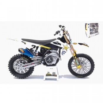Machetă moto NEW RAY [1:12] - Husqvarna N.21 JASON ANDERSON