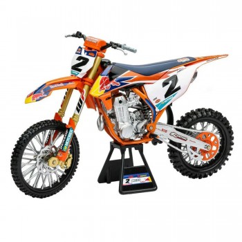 Machetă moto NEW RAY [1:6] - KTM 450 SX-F N.2 RED BULL FACTORY RACING TEAM COOPER WEBB 2019