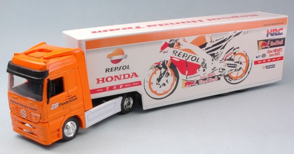 Lot De 4 Camions Miniatures New Ray 1/43 - Scania, Mercedes, MAN - Métal/plastique