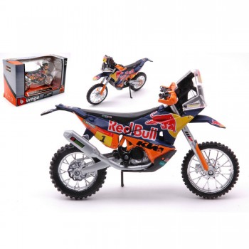 Machetă moto BBURAGO [1:18] - KTM 450 RALLY N.1 DAKAR RALLY 2019 TOBY PRICE