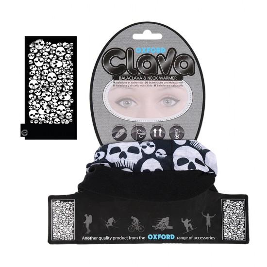 Protecție pentru gât OXFORD Comfy - CLAVA SKULLS