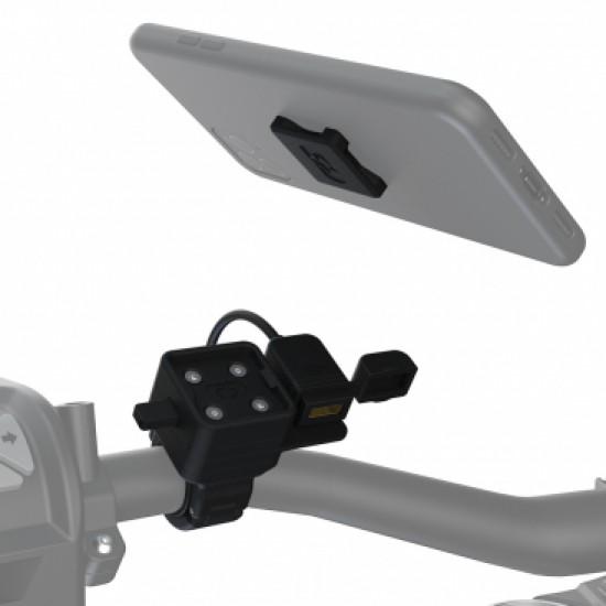 Suport telefon OXFORD CLIQR USB Handlebar Mount