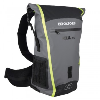 Rucsac moto OXFORD - AQUA B-25 BACKPACK - BLACK/FLUO