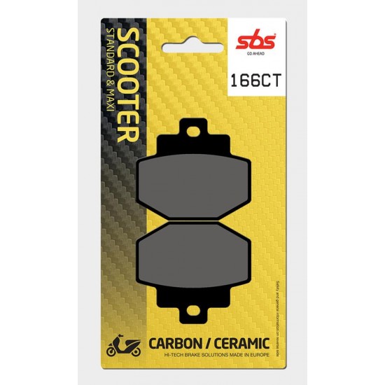 SBS - Plăcuțe frână 166CT Maxi Carbon