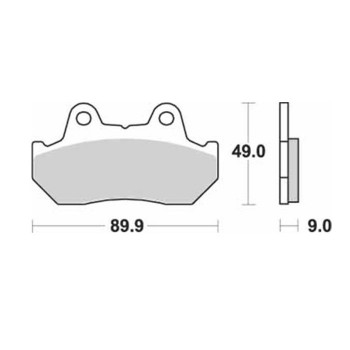 SBS - Plăcuțe frână 572LS STREETexcel