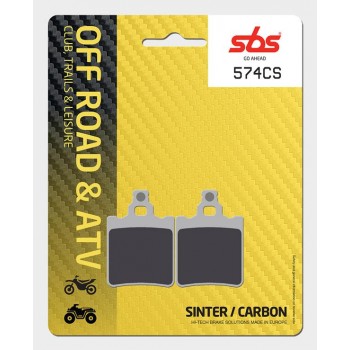 SBS - Plăcuțe frână 574CS Carbon Silver