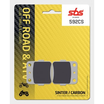 SBS - Plăcuțe frână 592CS Carbon Silver