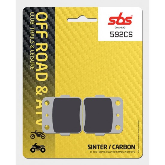 SBS - Plăcuțe frână 592CS Carbon Silver